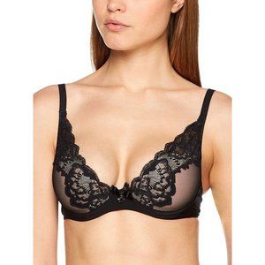 Chantelle Orangerie Bra Plunge Bra C67620 Lace Underwire 32DDD